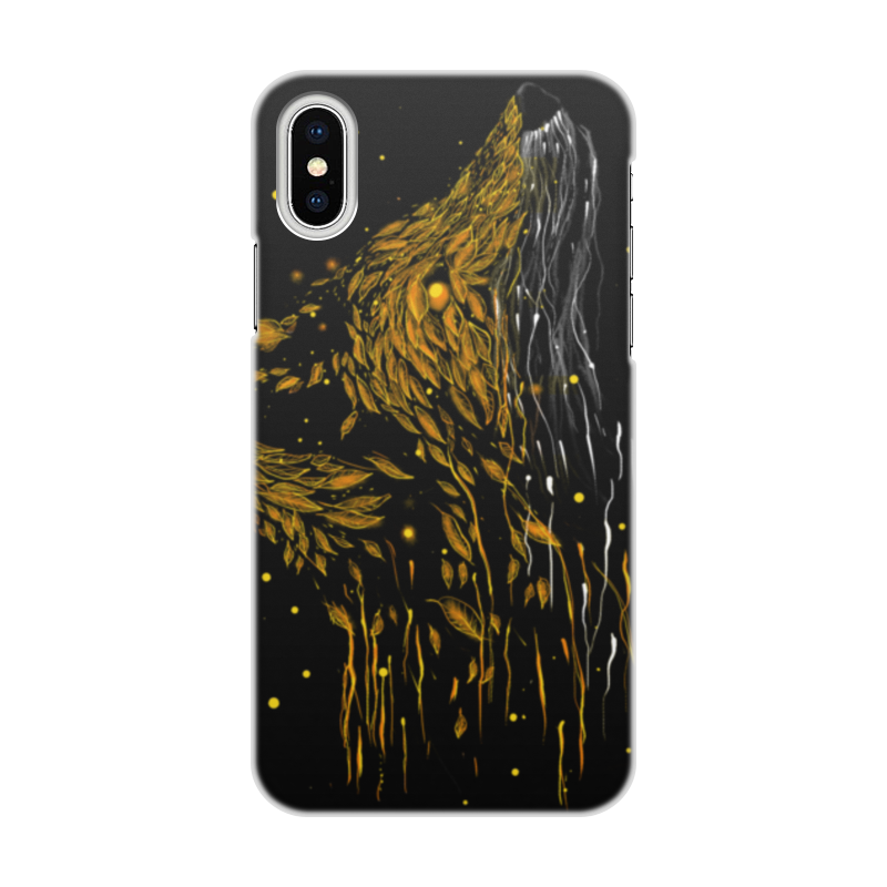 Printio Чехол для iPhone X/XS, объёмная печать Осенняя лисица