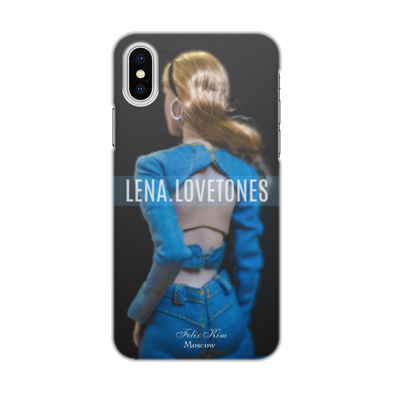 Printio Чехол для iPhone X/XS, объёмная печать Lena lovetones by felix kim