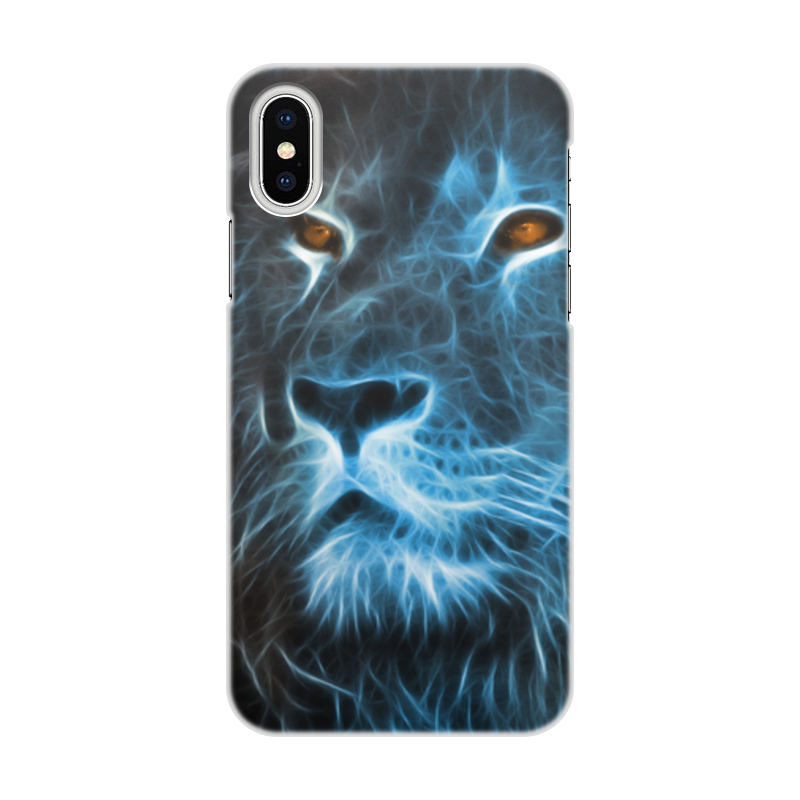 Printio Чехол для iPhone X/XS, объёмная печать Царь зверей
