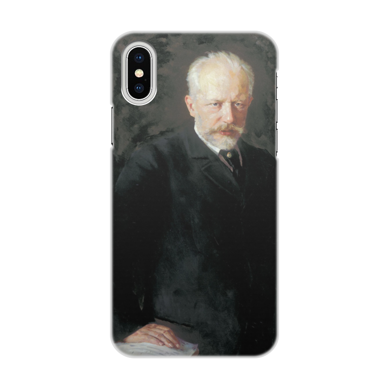 Printio Чехол для iPhone X/XS, объёмная печать Портрет петра ильича чайковского printio значок портрет петра ильича чайковского