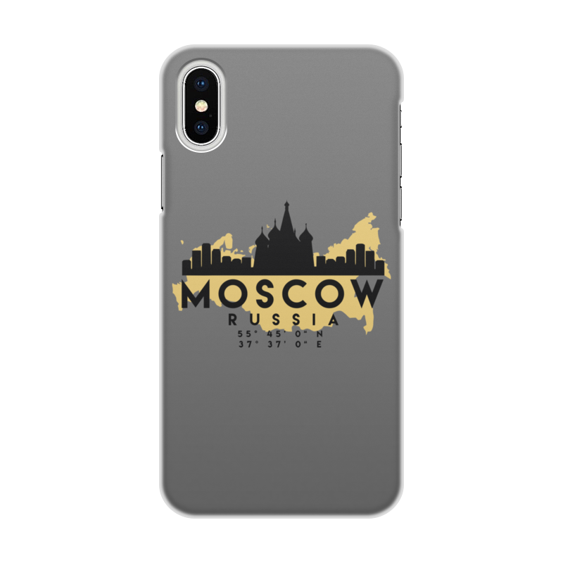 Printio Чехол для iPhone X/XS, объёмная печать Москва (россия) printio чехол для iphone x xs объёмная печать москва с высоты
