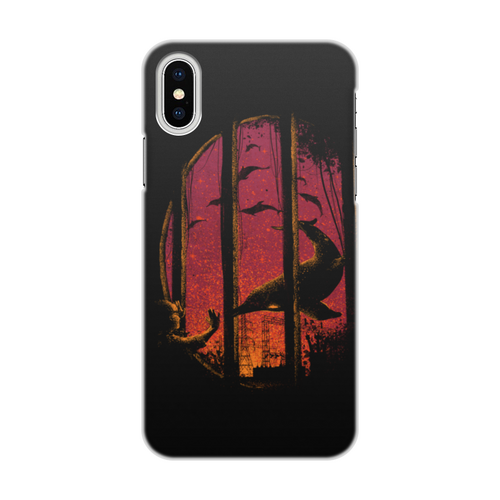 Заказать чехол для iPhone X/XS в Москве. Чехол для iPhone X/XS, объёмная печать Фантастический океанариум от ISliM - готовые дизайны и нанесение принтов.
