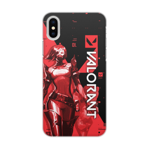 Заказать чехол для iPhone X/XS в Москве. Чехол для iPhone X/XS, объёмная печать VALORANT VIPER от geekbox - готовые дизайны и нанесение принтов.
