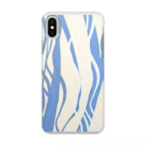 Заказать чехол для iPhone X/XS в Москве. Чехол для iPhone X/XS, объёмная печать Волновое пространство от Ekaterina Ulyanova - готовые дизайны и нанесение принтов.