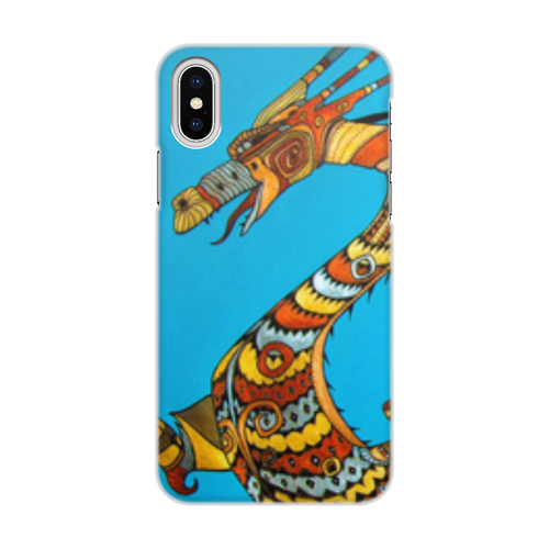 Заказать чехол для iPhone X/XS в Москве. Чехол для iPhone X/XS, объёмная печать Дракон от Margarita Nia - готовые дизайны и нанесение принтов.