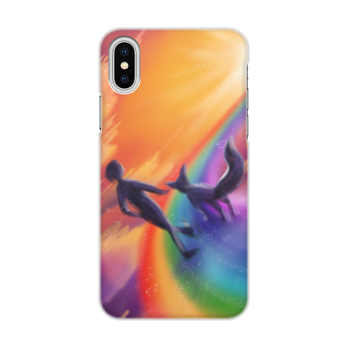 Заказать чехол для iPhone X/XS в Москве. Чехол для iPhone X/XS, объёмная печать Радужный Путь от Дана Столыпина - готовые дизайны и нанесение принтов.