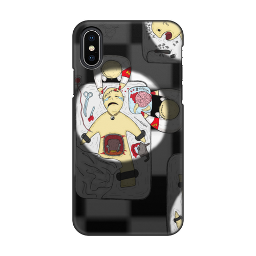 Заказать чехол для iPhone X/XS в Москве. Чехол для iPhone X/XS, объёмная печать Создание Телеэкранцев | Юг Атн от Евгений Мнимов - готовые дизайны и нанесение принтов.