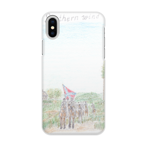 Заказать чехол для iPhone X/XS в Москве. Чехол для iPhone X/XS, объёмная печать Кавалерия Конфедерации от attila80 - готовые дизайны и нанесение принтов.