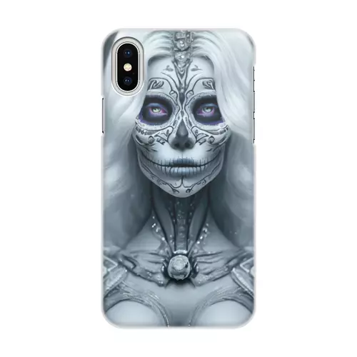 Заказать чехол для iPhone X/XS в Москве. Чехол для iPhone X/XS, объёмная печать Dia De Los Muertos от Дана Столыпина - готовые дизайны и нанесение принтов.