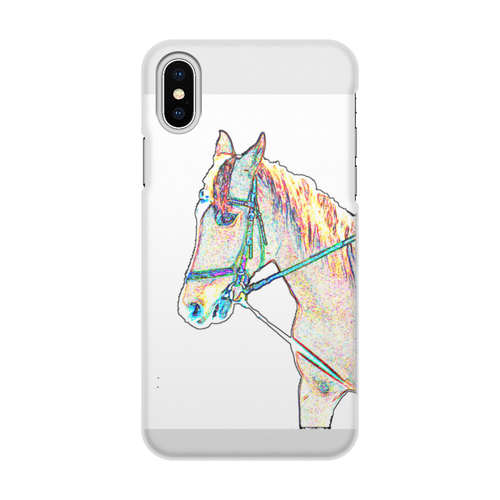 Заказать чехол для iPhone X/XS в Москве. Чехол для iPhone X/XS, объёмная печать Лошадь. Horse от Aidizaina  - готовые дизайны и нанесение принтов.