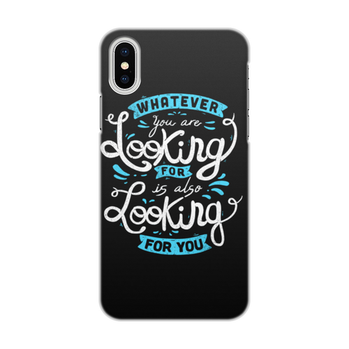 Заказать чехол для iPhone X/XS в Москве. Чехол для iPhone X/XS, объёмная печать Looking от ISliM - готовые дизайны и нанесение принтов.