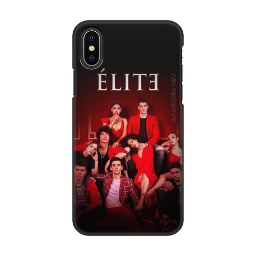 Заказать чехол для iPhone X/XS в Москве. Чехол для iPhone X/XS, объёмная печать Elite.Red On Black от Polly Pol - готовые дизайны и нанесение принтов.