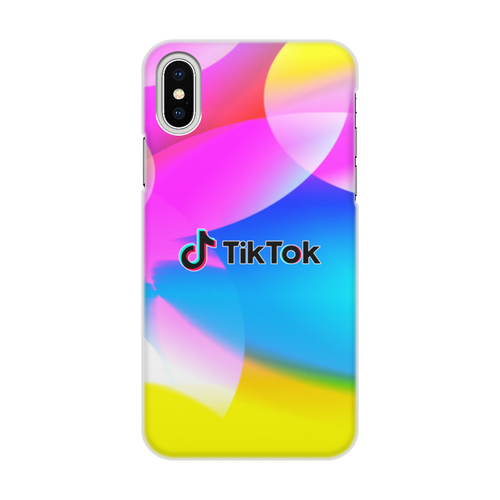 Заказать чехол для iPhone X/XS в Москве. Чехол для iPhone X/XS, объёмная печать Tik Tok от THE_NISE  - готовые дизайны и нанесение принтов.