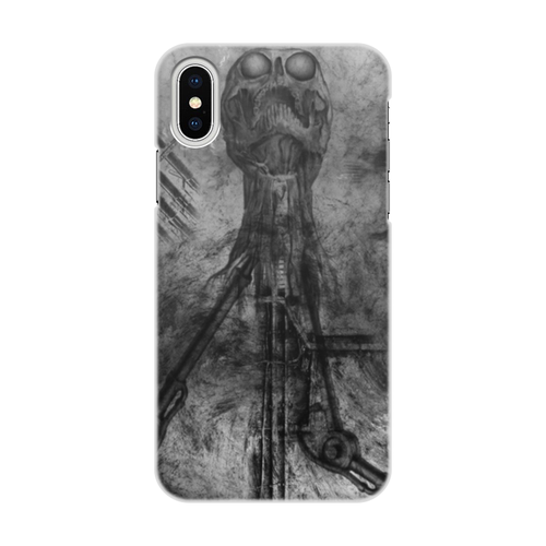 Заказать чехол для iPhone X/XS в Москве. Чехол для iPhone X/XS, объёмная печать Биомеханика от DeMiTriX  - готовые дизайны и нанесение принтов.