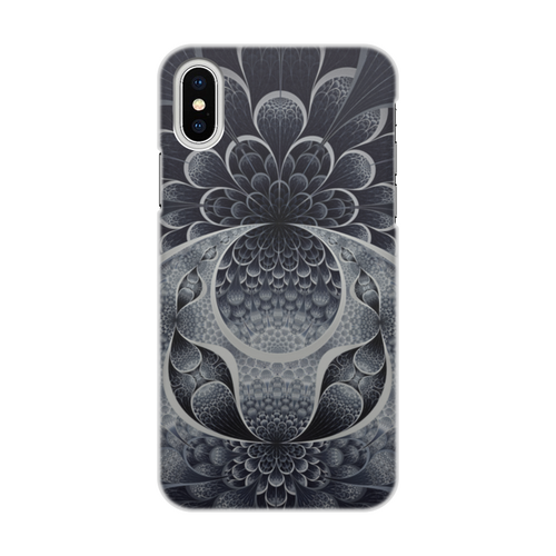 Заказать чехол для iPhone X/XS в Москве. Чехол для iPhone X/XS, объёмная печать Лунная тень от Дана Столыпина - готовые дизайны и нанесение принтов.