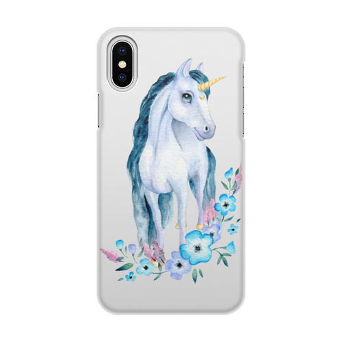 Заказать чехол для iPhone X/XS в Москве. Чехол для iPhone X/XS, объёмная печать Единорог от Дана Столыпина - готовые дизайны и нанесение принтов.