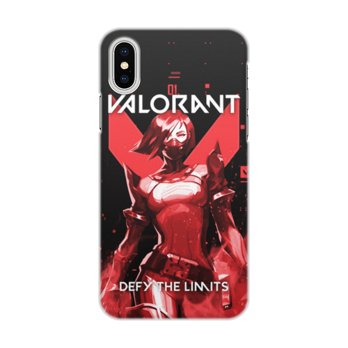 Заказать чехол для iPhone X/XS в Москве. Чехол для iPhone X/XS, объёмная печать VALORANT VIPER  от geekbox - готовые дизайны и нанесение принтов.