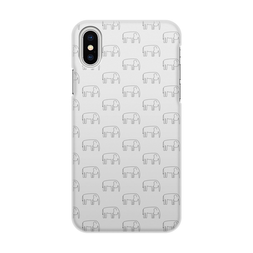 Заказать чехол для iPhone X/XS в Москве. Чехол для iPhone X/XS, объёмная печать Черный слон от Vadim Koval - готовые дизайны и нанесение принтов.