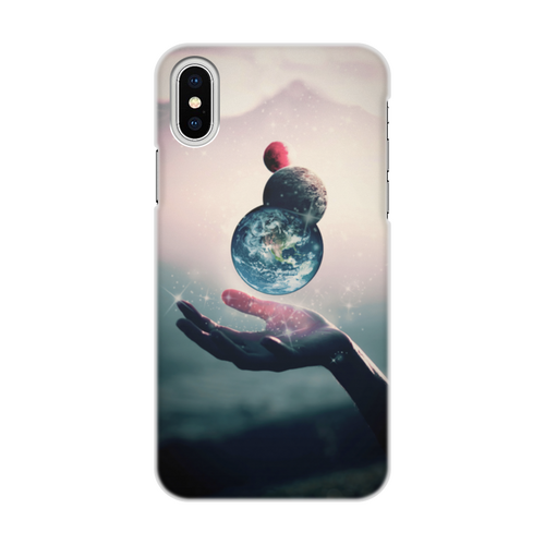 Заказать чехол для iPhone X/XS в Москве. Чехол для iPhone X/XS, объёмная печать Планеты от Дана Столыпина - готовые дизайны и нанесение принтов.