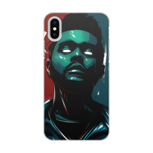 Заказать чехол для iPhone X/XS в Москве. Чехол для iPhone X/XS, объёмная печать The Weeknd neon от Sam Nolak - готовые дизайны и нанесение принтов.