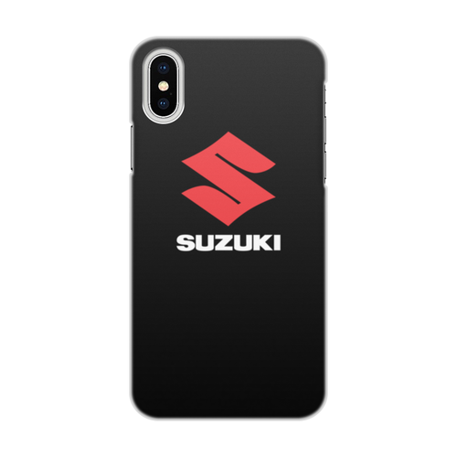 Заказать чехол для iPhone X/XS в Москве. Чехол для iPhone X/XS, объёмная печать SUZUKI от DESIGNER   - готовые дизайны и нанесение принтов.