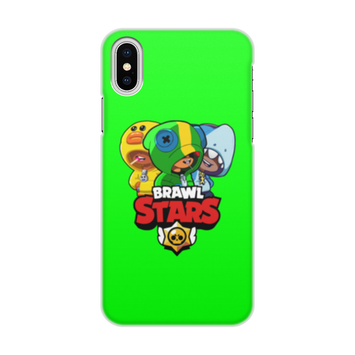 Заказать чехол для iPhone X/XS в Москве. Чехол для iPhone X/XS, объёмная печать Brawl Stars LEON TRIO от vista12761@rambler.ru - готовые дизайны и нанесение принтов.