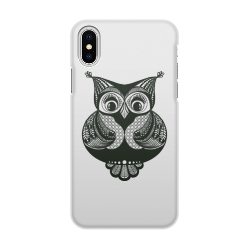 Заказать чехол для iPhone X/XS в Москве. Чехол для iPhone X/XS, объёмная печать Сова  от 205acestone@gmail.com - готовые дизайны и нанесение принтов.