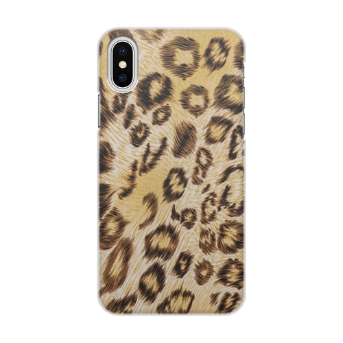 Заказать чехол для iPhone X/XS в Москве. Чехол для iPhone X/XS, объёмная печать леопард от THE_NISE  - готовые дизайны и нанесение принтов.