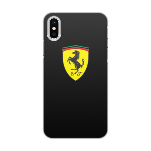 Заказать чехол для iPhone X/XS в Москве. Чехол для iPhone X/XS, объёмная печать Ferrari  от DESIGNER   - готовые дизайны и нанесение принтов.