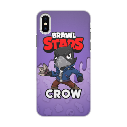 Заказать чехол для iPhone X/XS в Москве. Чехол для iPhone X/XS, объёмная печать BRAWL STARS CROW от geekbox - готовые дизайны и нанесение принтов.