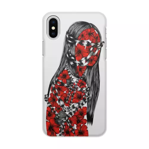 Заказать чехол для iPhone X/XS в Москве. Чехол для iPhone X/XS, объёмная печать Скованная цепью от Дана Столыпина - готовые дизайны и нанесение принтов.
