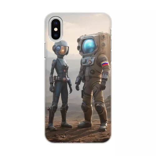 Заказать чехол для iPhone X/XS в Москве. Чехол для iPhone X/XS, объёмная печать На Марсе от Дана Столыпина - готовые дизайны и нанесение принтов.