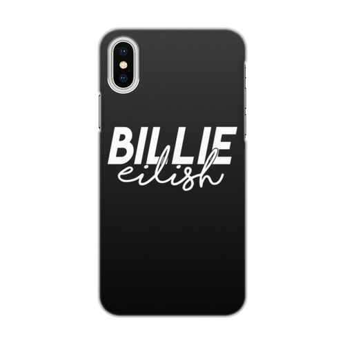 Заказать чехол для iPhone X/XS в Москве. Чехол для iPhone X/XS, объёмная печать Billie Eilish от DESIGNER   - готовые дизайны и нанесение принтов.
