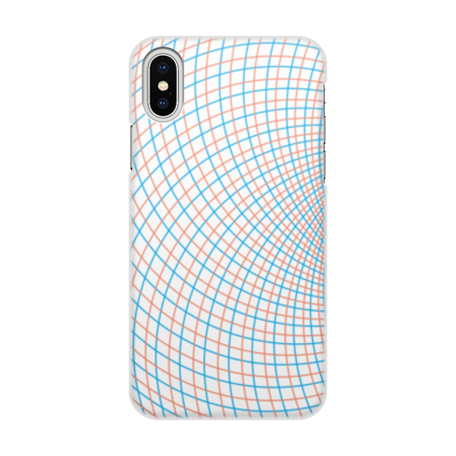 Заказать чехол для iPhone X/XS в Москве. Чехол для iPhone X/XS, объёмная печать Гильош от Soluvel  - готовые дизайны и нанесение принтов.