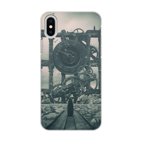 Заказать чехол для iPhone X/XS в Москве. Чехол для iPhone X/XS, объёмная печать Время от Дана Столыпина - готовые дизайны и нанесение принтов.