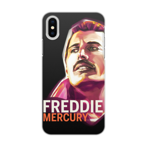 Заказать чехол для iPhone X/XS в Москве. Чехол для iPhone X/XS, объёмная печать Freddie Mercury от ualluon - готовые дизайны и нанесение принтов.