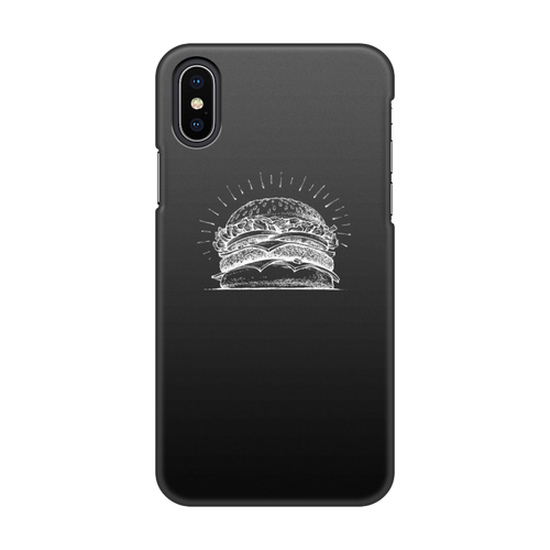 Заказать чехол для iPhone X/XS в Москве. Чехол для iPhone X/XS, объёмная печать Царь бургер от Дарья  - готовые дизайны и нанесение принтов.