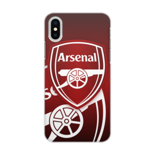 Заказать чехол для iPhone X/XS в Москве. Чехол для iPhone X/XS, объёмная печать Arsenal от geekbox - готовые дизайны и нанесение принтов.