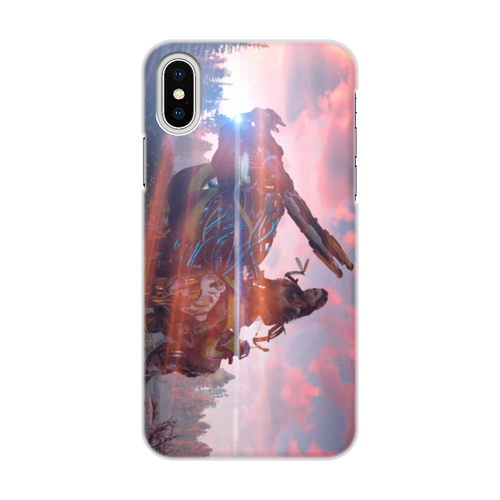 Заказать чехол для iPhone X/XS в Москве. Чехол для iPhone X/XS, объёмная печать Horizon Zero Dawn от GeekFox  - готовые дизайны и нанесение принтов.