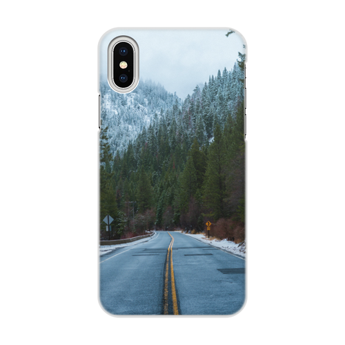 Заказать чехол для iPhone X/XS в Москве. Чехол для iPhone X/XS, объёмная печать Дорога от 1686430@mail.ru - готовые дизайны и нанесение принтов.