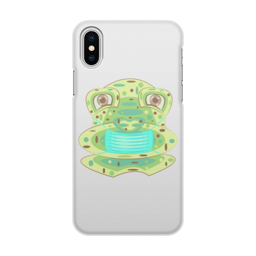 Заказать чехол для iPhone X/XS в Москве. Чехол для iPhone X/XS, объёмная печать Жаба в маске от Stil na yarkosti - готовые дизайны и нанесение принтов.