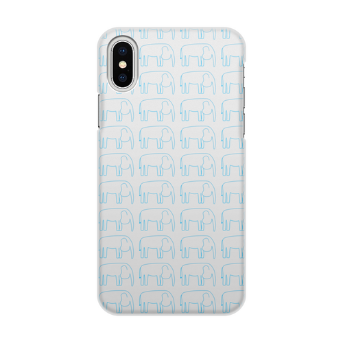 Заказать чехол для iPhone X/XS в Москве. Чехол для iPhone X/XS, объёмная печать Синий слон от Vadim Koval - готовые дизайны и нанесение принтов.