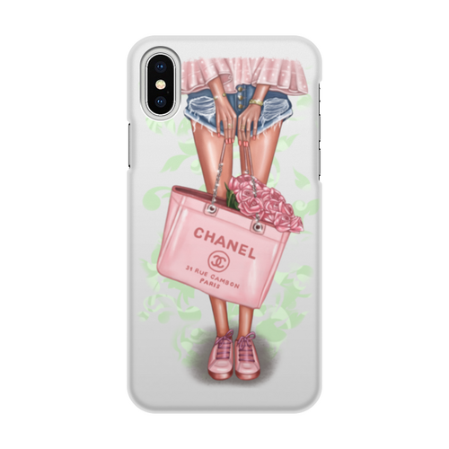 Заказать чехол для iPhone X/XS в Москве. Чехол для iPhone X/XS, объёмная печать Кеды и Розы от @kristy_art_k  - готовые дизайны и нанесение принтов.