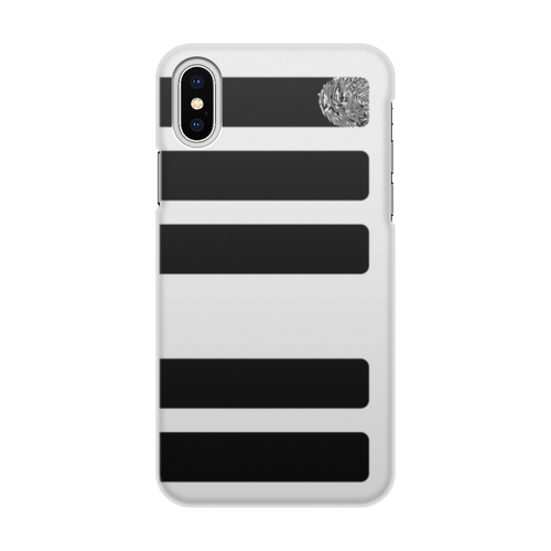 Заказать чехол для iPhone X/XS в Москве. Чехол для iPhone X/XS, объёмная печать Клавиши от ISliM - готовые дизайны и нанесение принтов.