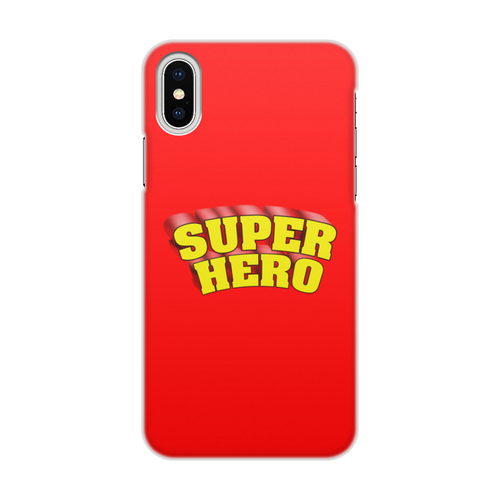 Заказать чехол для iPhone X/XS в Москве. Чехол для iPhone X/XS, объёмная печать Super hero от THE_NISE  - готовые дизайны и нанесение принтов.