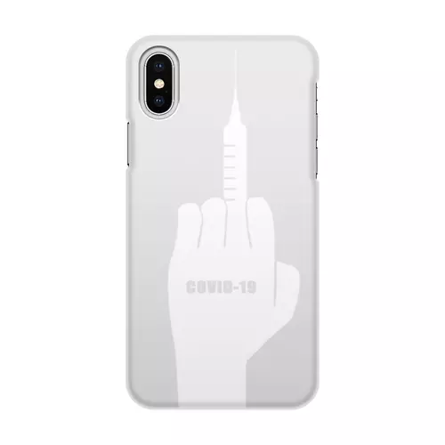 Заказать чехол для iPhone X/XS в Москве. Чехол для iPhone X/XS, объёмная печать Вакцинация covid-19 от Дана Столыпина - готовые дизайны и нанесение принтов.