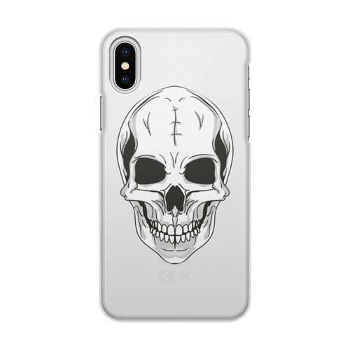 Заказать чехол для iPhone X/XS в Москве. Чехол для iPhone X/XS, объёмная печать Череп от BAD OWL - готовые дизайны и нанесение принтов.