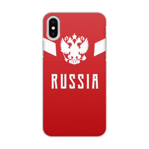 Заказать чехол для iPhone X/XS в Москве. Чехол для iPhone X/XS, объёмная печать Russia от THE_NISE  - готовые дизайны и нанесение принтов.
