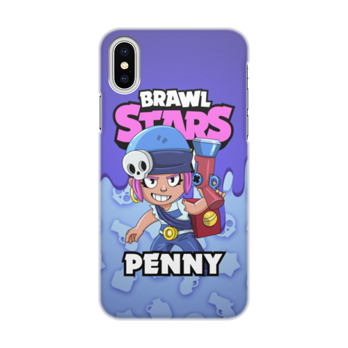 Заказать чехол для iPhone X/XS в Москве. Чехол для iPhone X/XS, объёмная печать BRAWL STARS PENNY от geekbox - готовые дизайны и нанесение принтов.