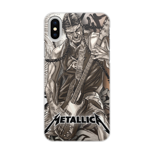 Заказать чехол для iPhone X/XS в Москве. Чехол для iPhone X/XS, объёмная печать Metallica Art от Aleksey Rovensky - готовые дизайны и нанесение принтов.